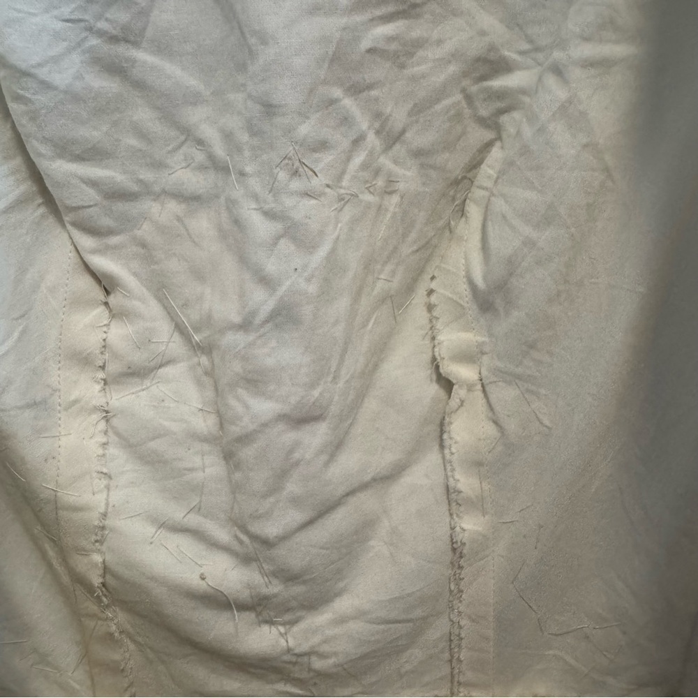 Vintage Handmade Cream Beaded Dress Button Back XS Wedding 50s - 60a Rare Read - Picture 16 of 16